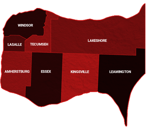 Map of Windsor-Essex County